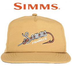 Simms Unstructured Flat Brim Cap, Camel