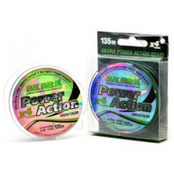Шнур Akara Power Action X-4 Green 135 м 0,16