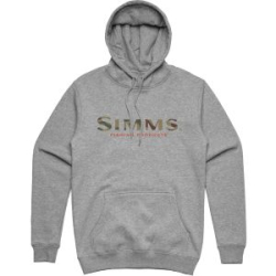 Толстовка Simms Logo Hoody, Grey Heather, XL