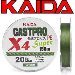 Kaida Castpro Super 4x Green 150м