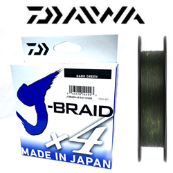 Daiwa J-Braid X4 135m (зеленая)