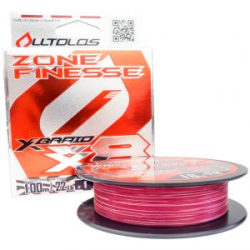 Леска плетеная YGK X-Braid Olltolos PE WX8 Zone Finesse 100m #0,8