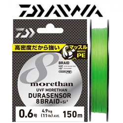 Daiwa UVF Morethan Durasensor X8 150m Lime Green