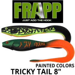 Frapp Tricky Tail painted colors 8"