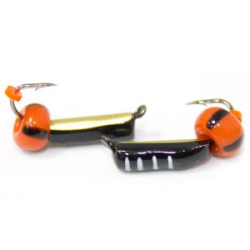 Мормышка Гвоздик с коронкой №2 (чл)+ арбуз морковь(0,65)