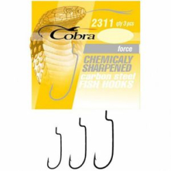 Крючки офсетные Cobra Force 2311NSB размер K02/0 3шт.