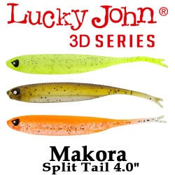 Lucky John 3D Series Makora Split Tail 4.0"