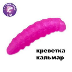 Силиконовая приманка Crazy Fish MF H-Worm Inline 0.7" 60 шт (6*10) 62-17-101-7-EF креветка+кальмар цв. 101
