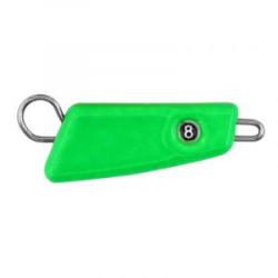 Мормыш Груз крашеный разборная чебурашка "ПРОХОДИМЕЦ" 8 гр., цвет 07-зеленый флуоресцентный