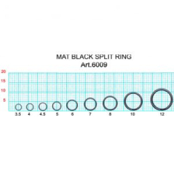 Кольцо заводное тёмное матовое Fish Season, ф 12 мм ( 30 кг), (упак. 8 шт)
