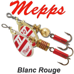 Mepps Aglia Blanc Rouge