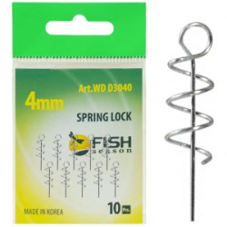 Спираль с направляющей для фиксации приманки Fish Season (ухо ф3 мм) Малая/2.5 мм. (уп. 10 шт.)