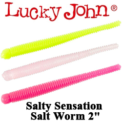 Lucky John Salty Sensation Salt Worm 2"