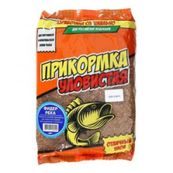 Прикормка Allvega "УЛОВИСТАЯ" 0,8кг ФИДЕР РЕКА ЛЕЩ, ПЛОТВА (БИСКВИТ)