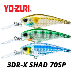 Yo-Zuri 3DR-X Shad 70SP R1438