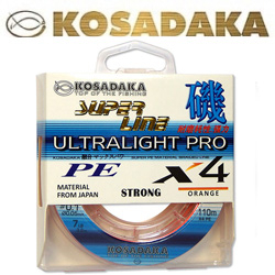 Kosadaka Super Line Pe X4 Ultralight Pro 110m Orange