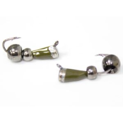 Мормышка Гвоздик с колп №2 (бб)+ шар блэкникель/ блэкникель(0,66)