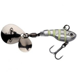 Тейл-спиннер Berkley Pulse Spintail 21g цв. glow Silver Zebra