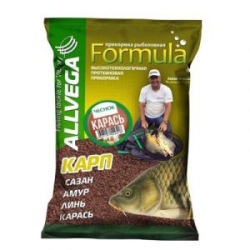 Прикормка Allvega "Formula Carassin Garlic" 0,9кг (КАРАСЬ ЧЕСНОК)