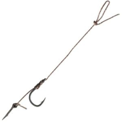 Крючок одинарный с поводком BKK Feeder Tournament, FT-1 Bayonet Rigs-Braid (A-BW-5067), #6 (8шт)