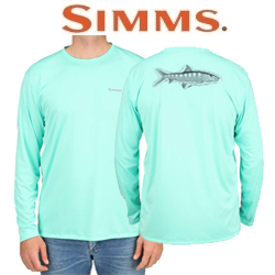 Simms Solar Tech Tee Bonefish Study Aruba