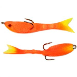 Мормыш Рыбка перфорированная 6 см, цв. 10 оранжевая PFPN6-10 5 шт