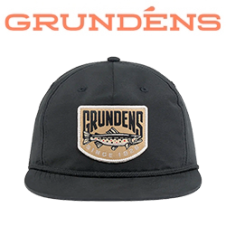 Grundens Trout Patch Rope Trucker, Black