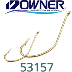 Owner Straw Hook w/eye Brown (53157)