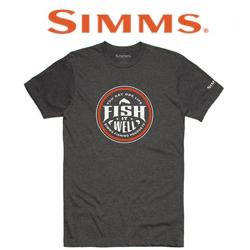 Simms Fish It Well T-Shirt Charcoal Heather