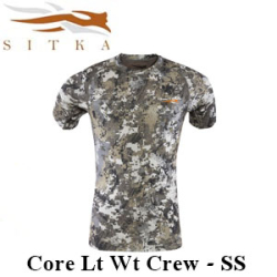 Sitka Core Lt Wt Crew SS Optifade Elevated