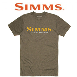 Simms Logo T-Shirt Olive Heather