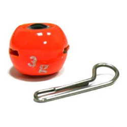 Мормыш Груз крашеный разборная чебурашка "ШАР" 4 гр., цвет 13-оранжевый люминофор GCR(B)C-04-13 10 шт