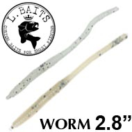 L.Baits Worm 2.8"