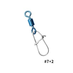 Карабин Hearty Rise Water-Drop Power Duolock Sap Color Swivel №7+2 с вертлюгом CSDS-21