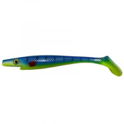 Силиконовая приманка XXL Strike Pro Giant Pig Shad 26см 130гр цв. Yellow-Blue, (SP-172B)