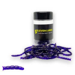 Силиконовый мотыль 11Lures Bloodworm - Grape Purple