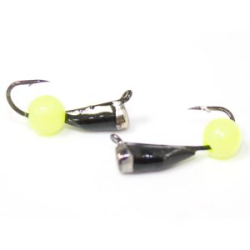 Мормышка Гвоздик с колп №2 (бч)+ ядр глаз лимон(0,4)