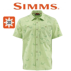 Simms Double Haul SS Shirt, Tarpon Time Key Lime