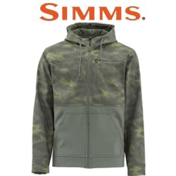 Simms Rogue Fleece Hoody Hex Camo Croc