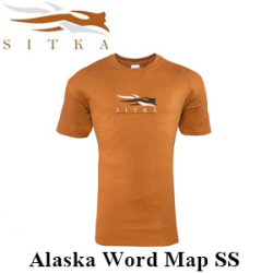 Sitka Alaska Word Map SS Burnt Orange