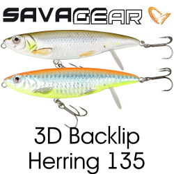 Savage Gear 3D Backlip Herring 135 45g S