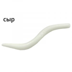 Силиконовая приманка Trout Zone Wake Worm-2 3.2" Сыр цв. белый