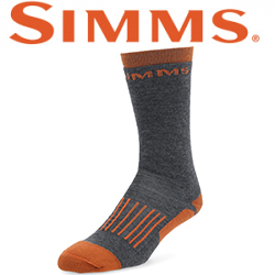 Simms Merino Midweight Hiker Sock, Flame