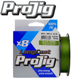 ProJig X8 Long Cast 100м хаки