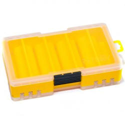 Коробка рыболовная Fishka Petrov "Воблер" двусторонняя малая (желтая)