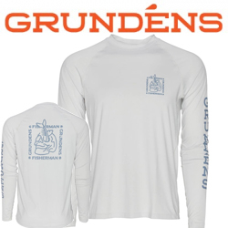 Grundens Solstrale Lightweight Crew Top, Glacier