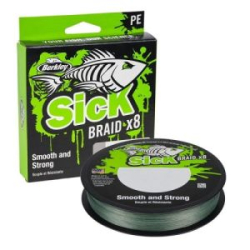 Плетеный шнур Berkley Sick Braid Moss Green 150m 0.33