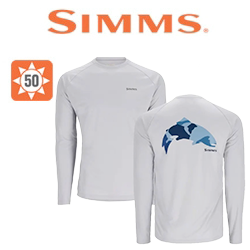 Simms Tech Tee - Artist Series, Trout/Sterling