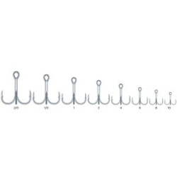 Крючок KOI "6066", размер 10 (INT), цвет MT, тройник (10 шт.)