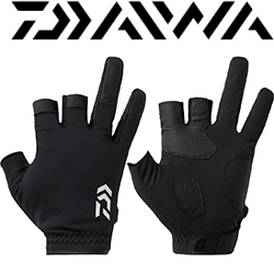 Daiwa DG-6525W Titanium Alpha Cold Weather Game Gloves 3 Cuts [Black]